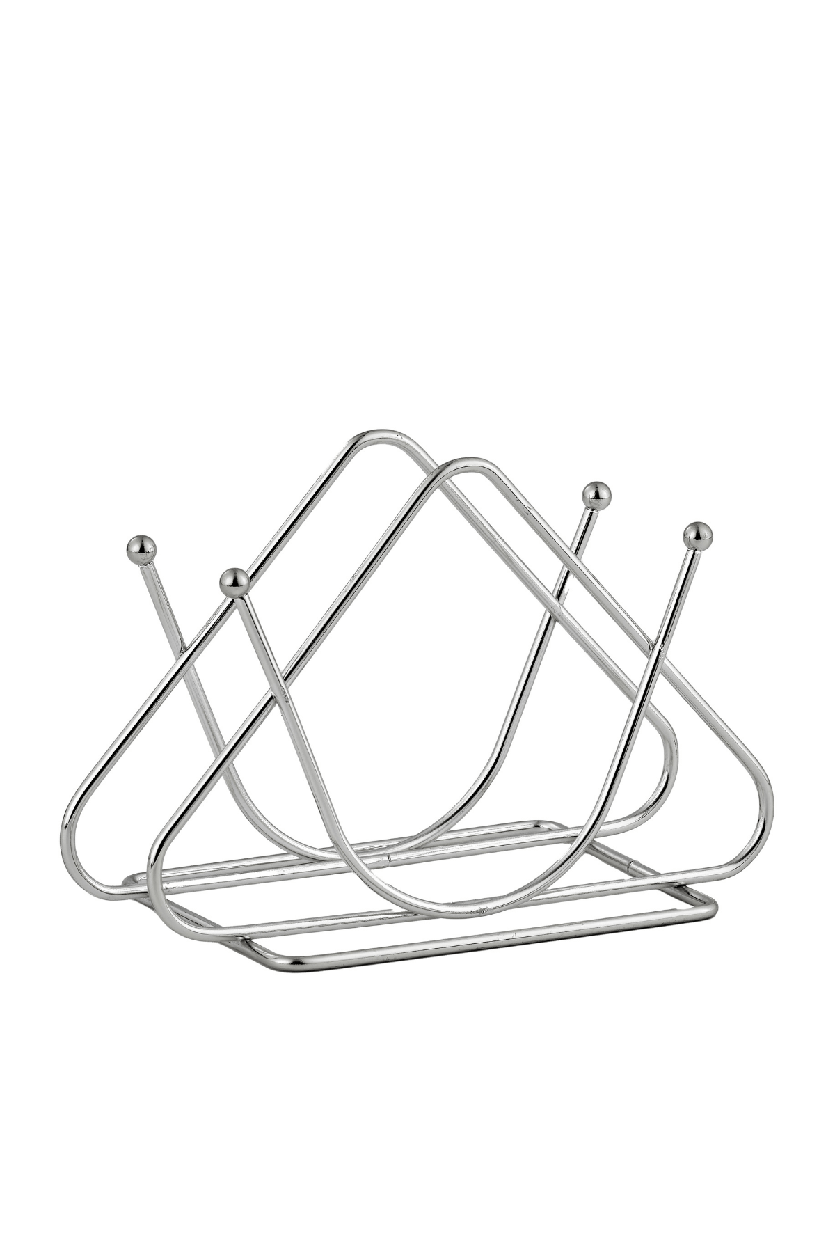 Shiny Silver Decorative Desktop Napkin Holder Napkin Stand Cafe Restaurant Hotel