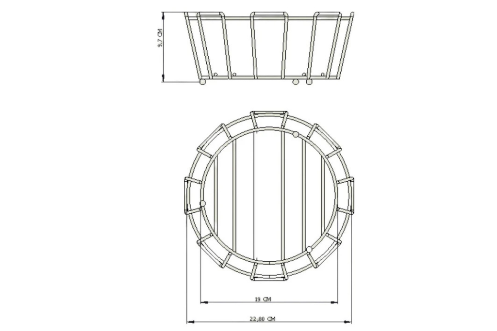 siyah-cok-amacli-oval-koseli-ekmeklik-makrome-metal-paslanmaz-ölçüleri