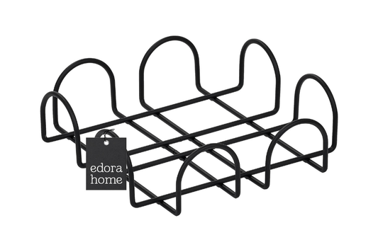 Siyah Kare 18 Cm Peçetelik, Kafe, Restoran, Otel, Mutfak Sofra Büyük Boy Peçete - Metal Paslanmaz