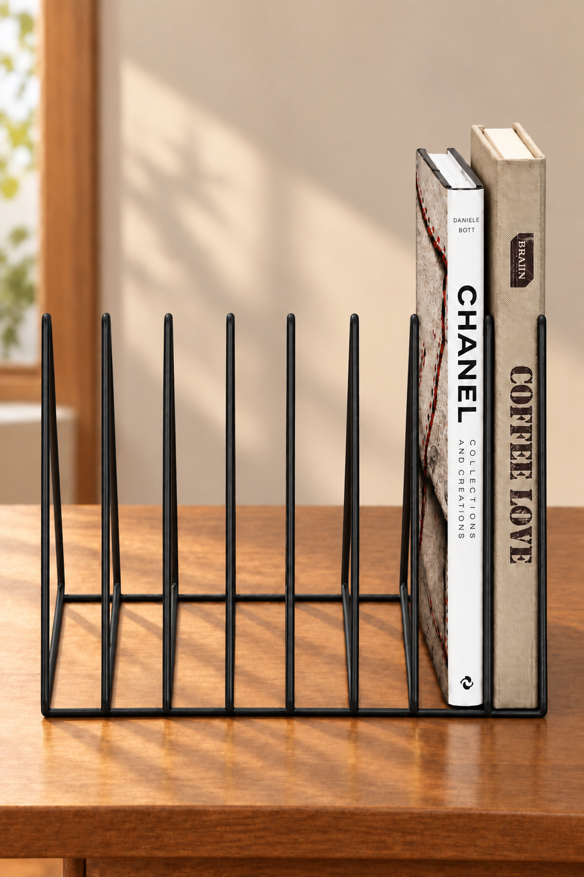 Black Desk Book Organizer Office Living Room Organizer