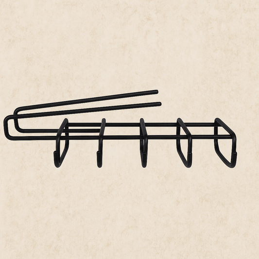 Siyah Mutfak Seti, Dolap Düzenleyici Ve 10'lu Bardaklık