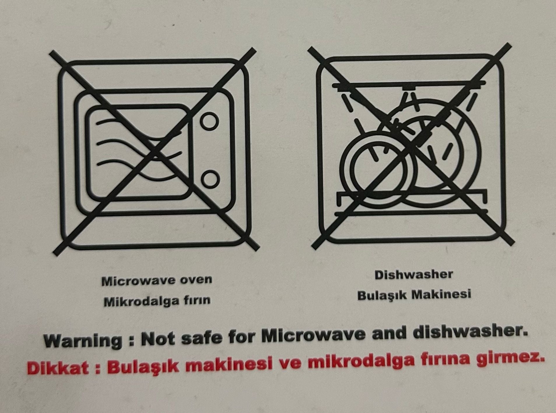 Turkish Coffee Cup Set Interlocking Black and White for 6 People, 12 Pieces