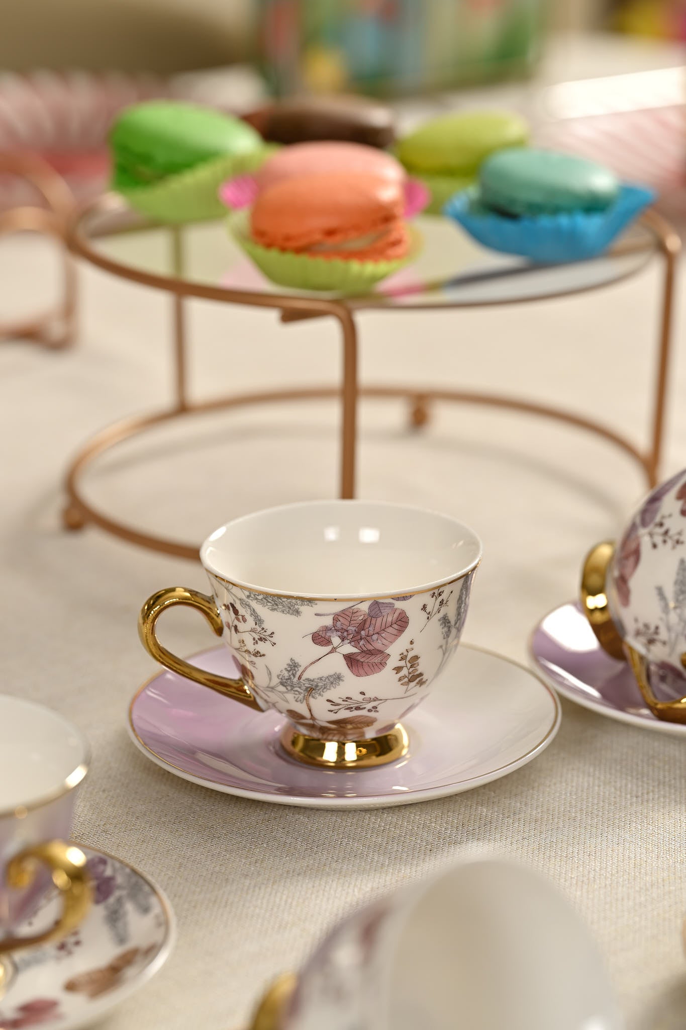 Turkish Coffee Cup Viola 6 Persons 12 Pieces