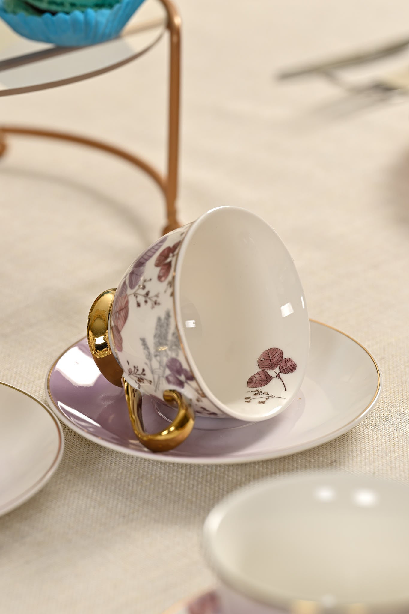 Turkish Coffee Cup Viola 6 Persons 12 Pieces
