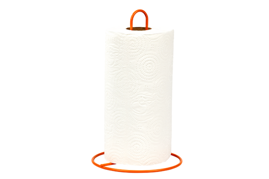 Turuncu Dik Kağıt Havluluk Standart Ve Büyük Boy Rulo Uyumlu Peçetelik Mutfak Banyo-Metal Paslanmaz