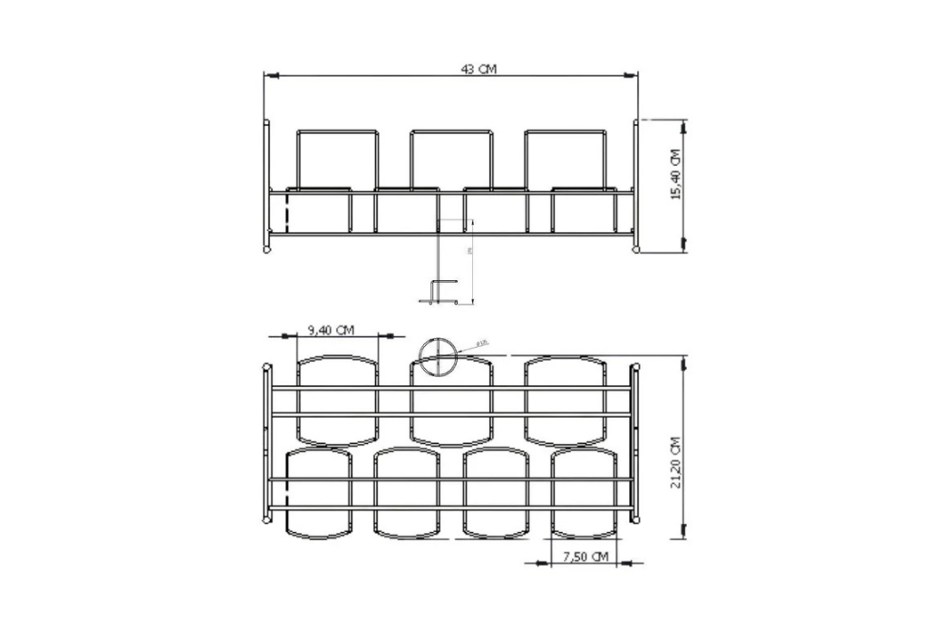 Turuncu Standlı 7 Bölmeli Porselen Baharatlık Takımı Bambu Kapaklı Mutfak Organizer