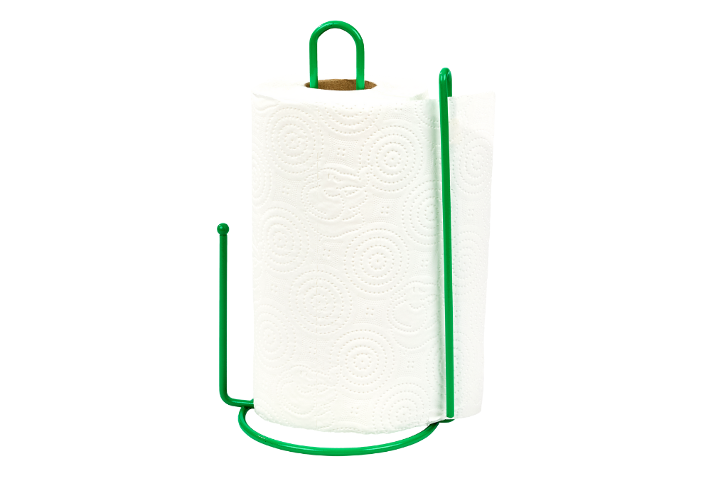 Yılbaşı Yeşil Ayraçlı Kağıt Havluluk Rulo Havluluk Peçetelik 25 Cm Paslanmaz Metal