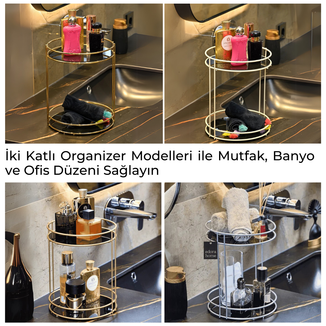 İki Katlı Organizer Modelleri ile Mutfak, Banyo ve Ofis Düzeni Sağlayın