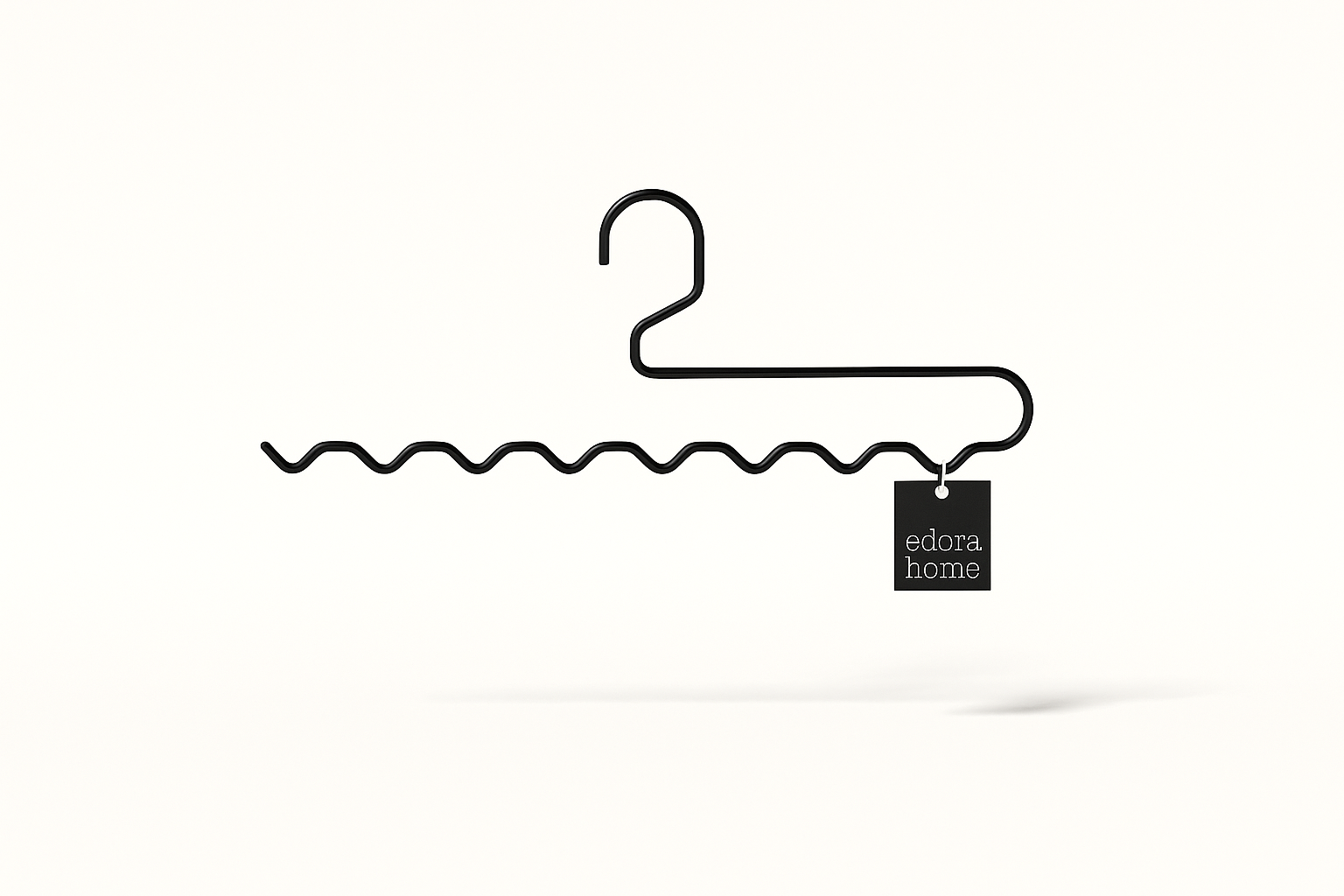Black Closet Zigzag Hanger, Pants, Shawls, Scarves, Scarf, Belt Organizer Hanger - Metal Stainless