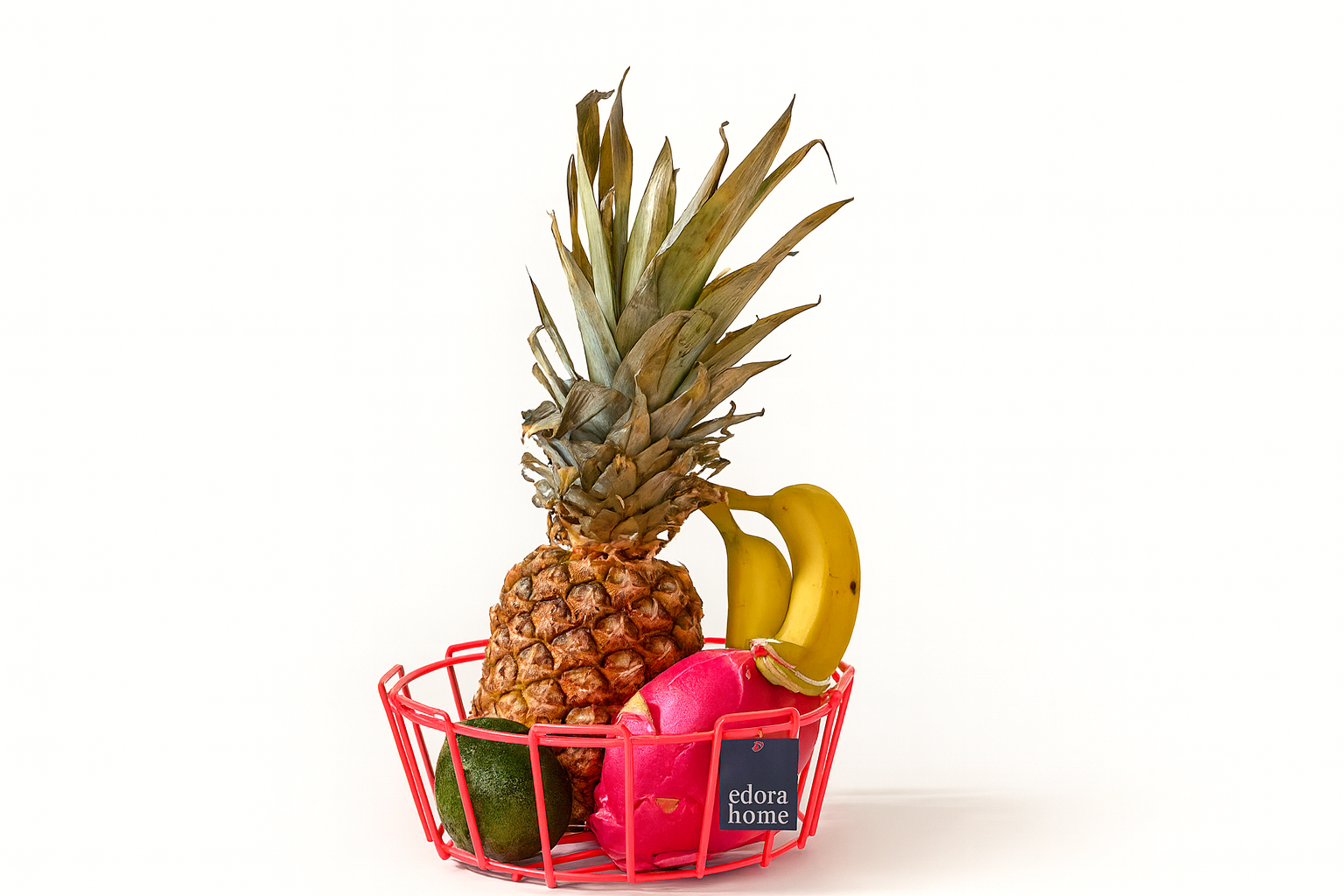 Pink Oval Multipurpose Fruit And Vegetable Basket, Kitchen Organizer, Colorful, Dowry - Metal Stainless Steel