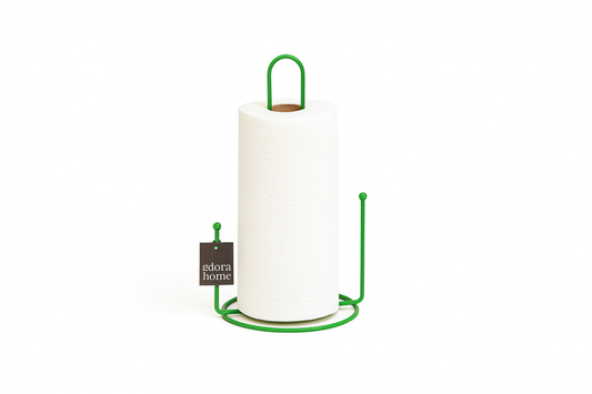 Green Marbles Paper Roll Towel Holder,Napkin Holder Kitchen Bathroom Kids Room Accessories-Metal Stainless