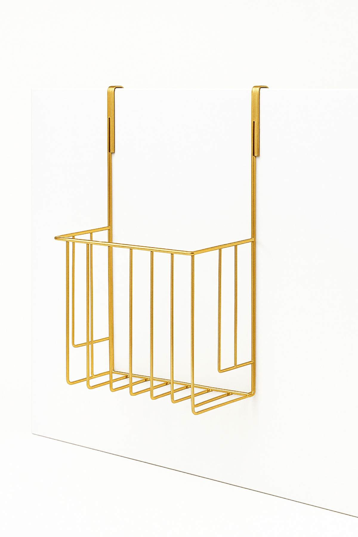 Glossy Gold Cabinet Door Organizer Tray Detergent Holder Bathroom Kitchen Organizer Stainless Metal