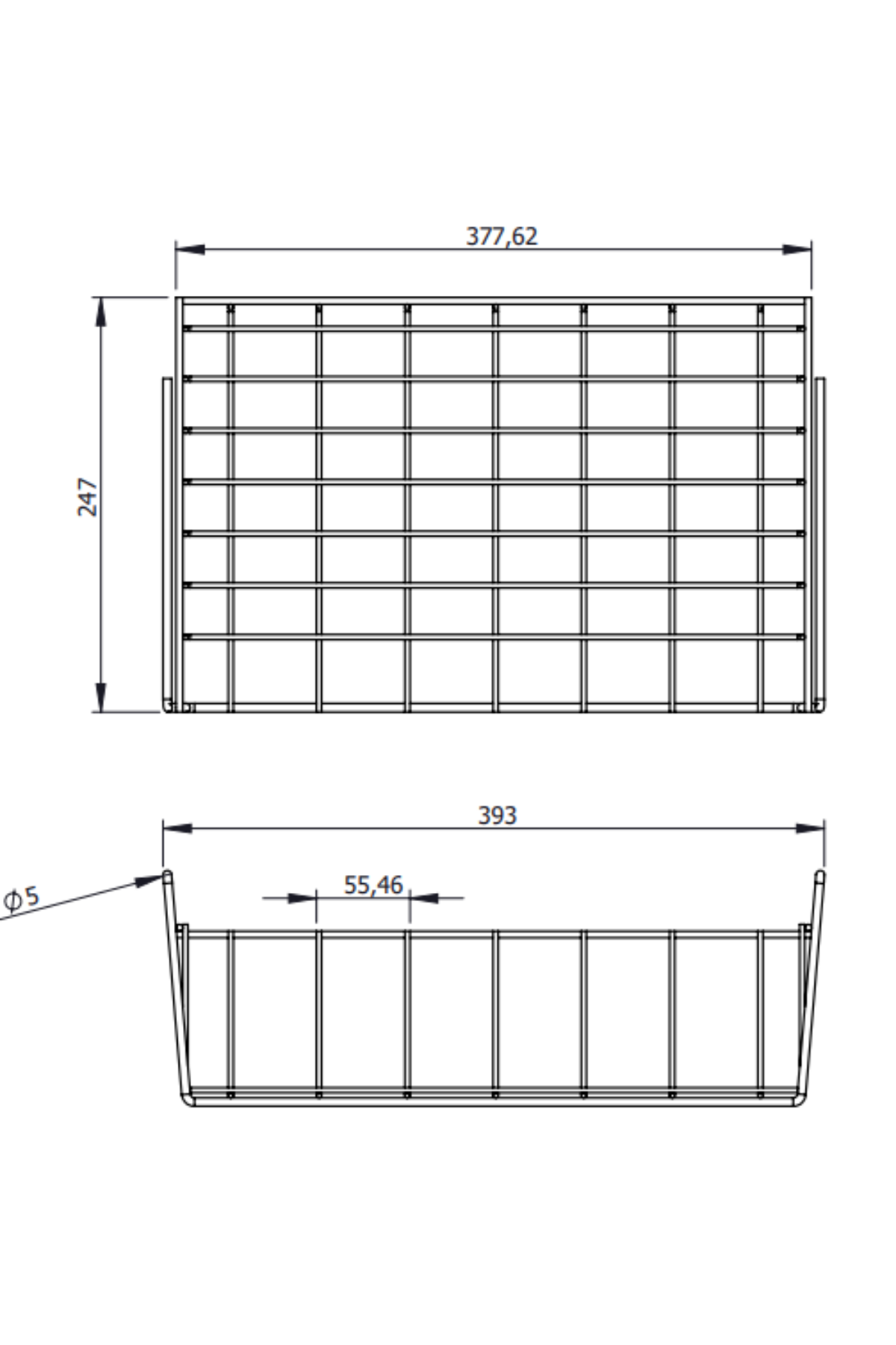 Altın Raf Altı Kanguru Sepet, Çok Amaçlı Düzenleyici Organizer , Bardak Rafı