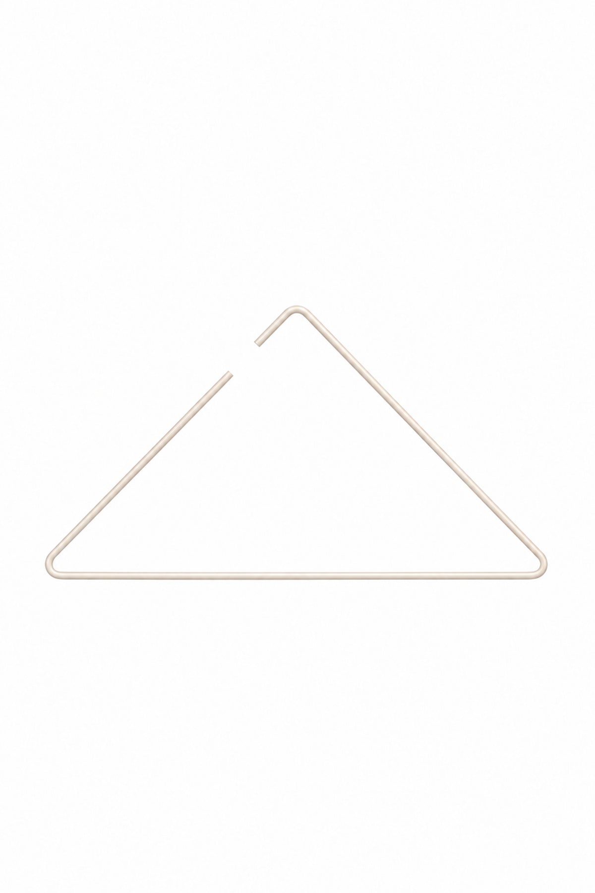 Beige Triangle Clothes Hanger T-Shirt Shirt Swimwear Hanger Store Hanger Stainless Metal
