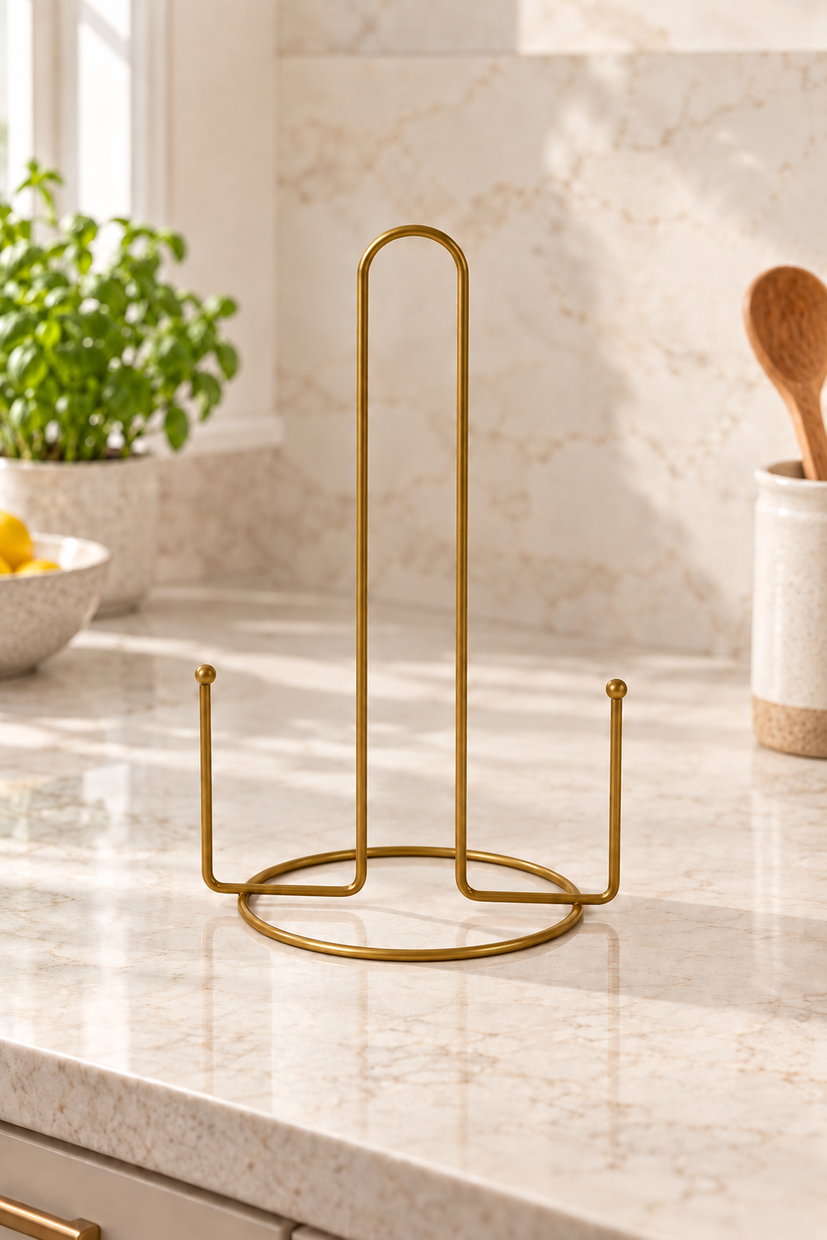 Matte Gold Beaded Paper Towel Holder Roll Towel Holder Napkin Holder Kitchen Bathroom Stainless Steel