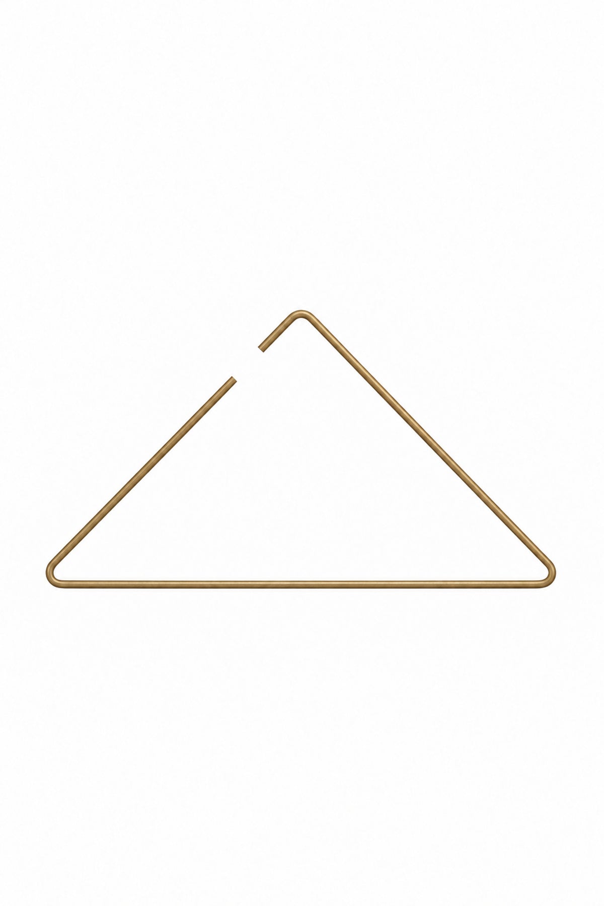 Matte Gold Triangle Clothes Hanger T-Shirt Shirt Swimsuit Hanger Store Hanger Stainless Metal