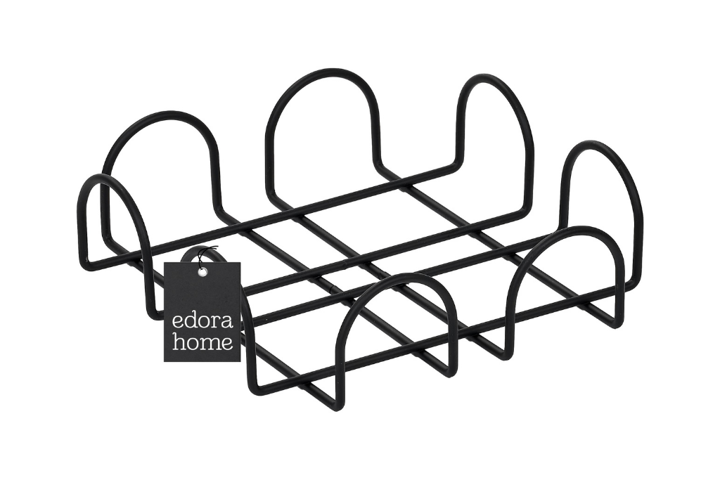 Mat Siyah 18 Cm Peçetelik, Kafe, Restoran, Otel, Mutfak Sofra Büyük Boy Peçete - Metal Paslanmaz