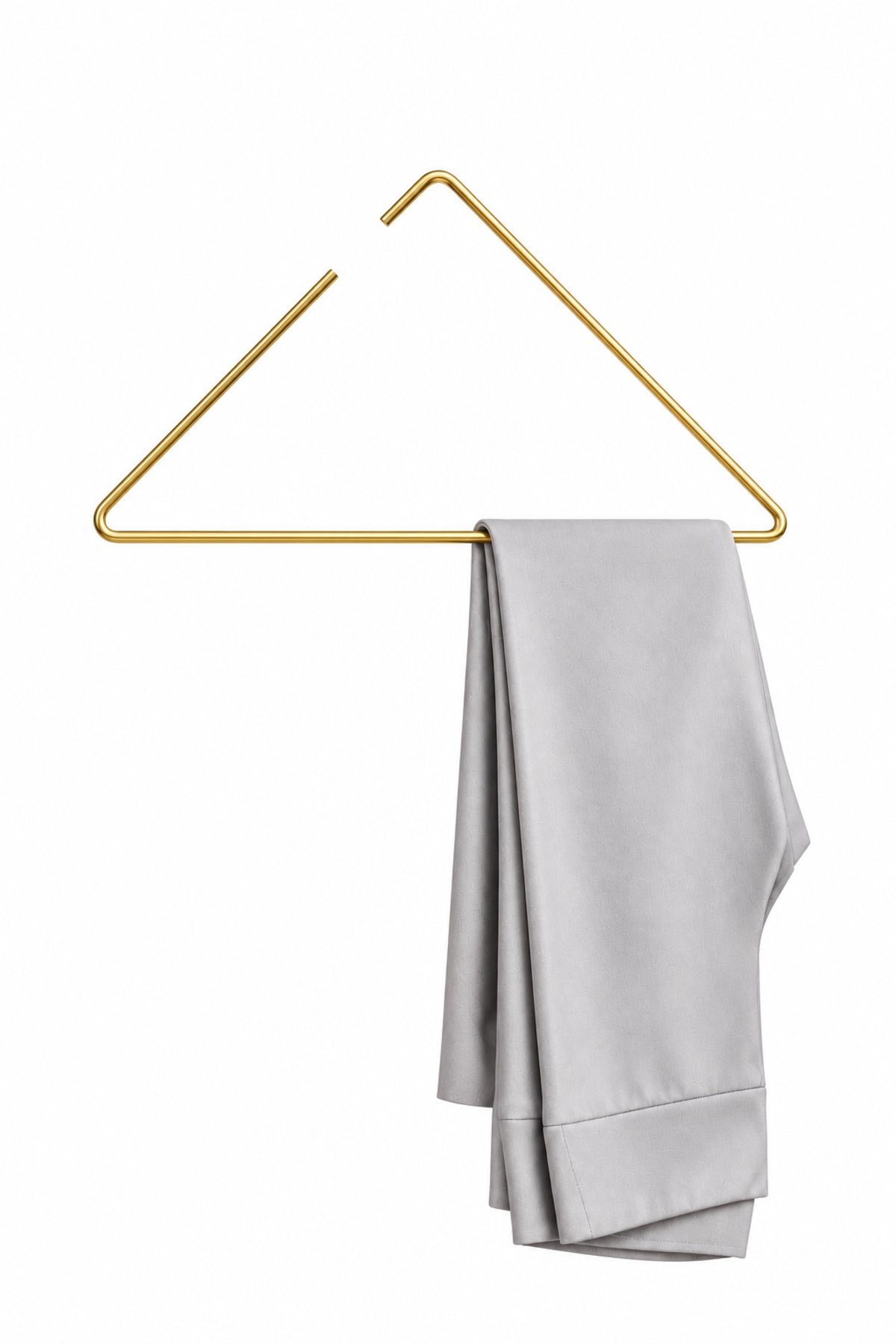 Bright Gold Triangle Clothes Hanger T-Shirt Shirt Swimsuit Rack Store Hanger Stainless Metal