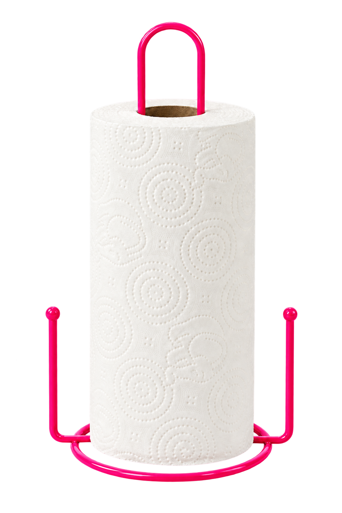 Pink Beaded Paper Towel Holder Roll Holder Napkin Holder Kitchen Bathroom Stainless Metal