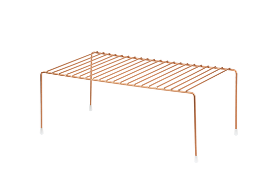 Rose Çok Amaçlı Dolap İçi Düzenleyici Tel Raf, Fincan Tabak Kase Organizer - Metal Paslanmaz