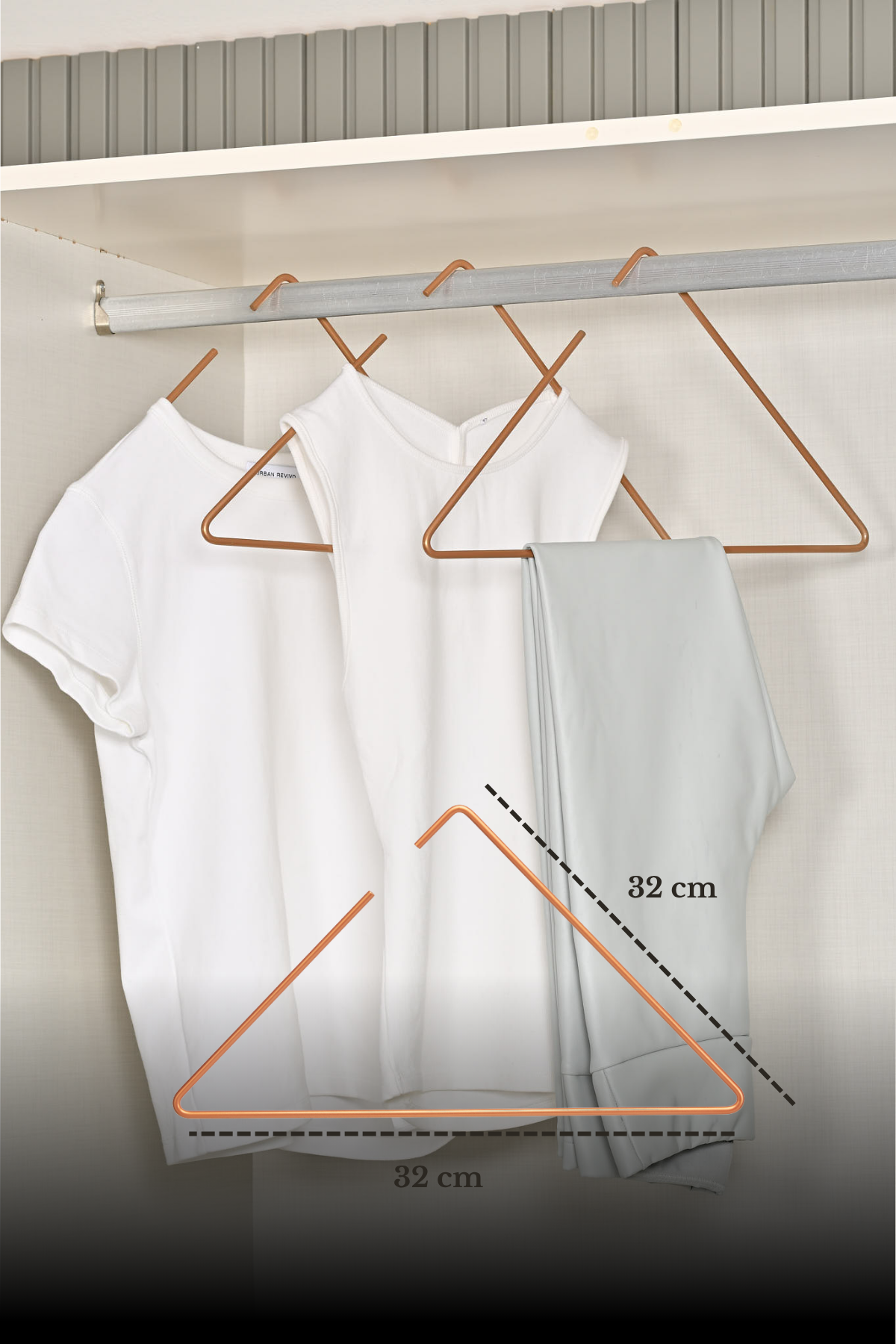 Rose Triangle Dress Hanger T-Shirt Shirt Swimsuit Hanger Store Hanger Stainless Steel
