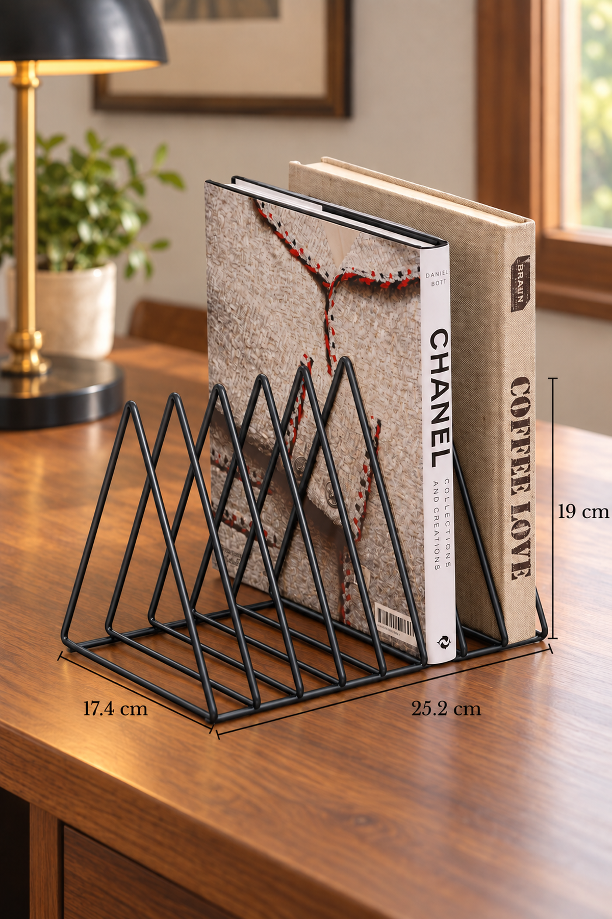 Black Desk Book Organizer Office Living Room Organizer