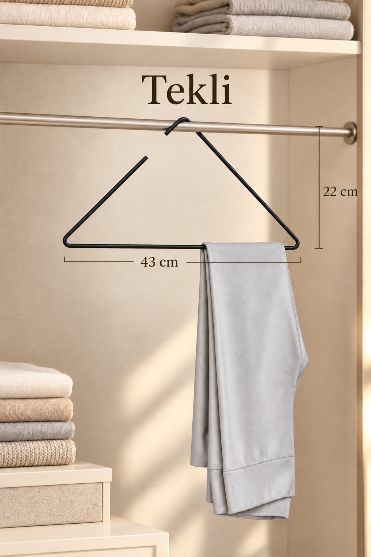 Black Triangle Dress Hanger T-Shirt Shirt Swimsuit Hanger Shop Hanger Stainless Metal