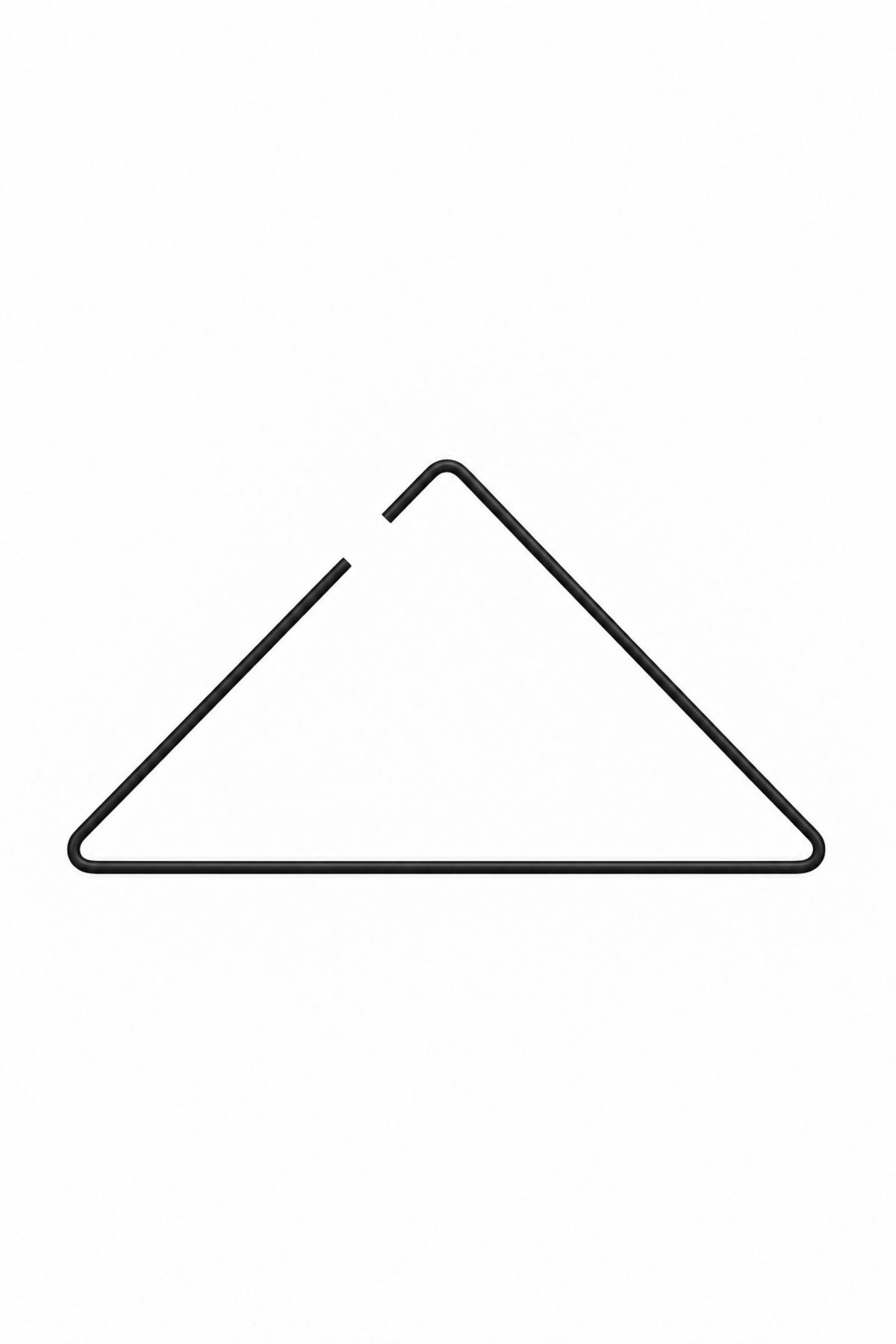 Black Triangle Dress Hanger T-Shirt Shirt Swimsuit Hanger Shop Hanger Stainless Metal