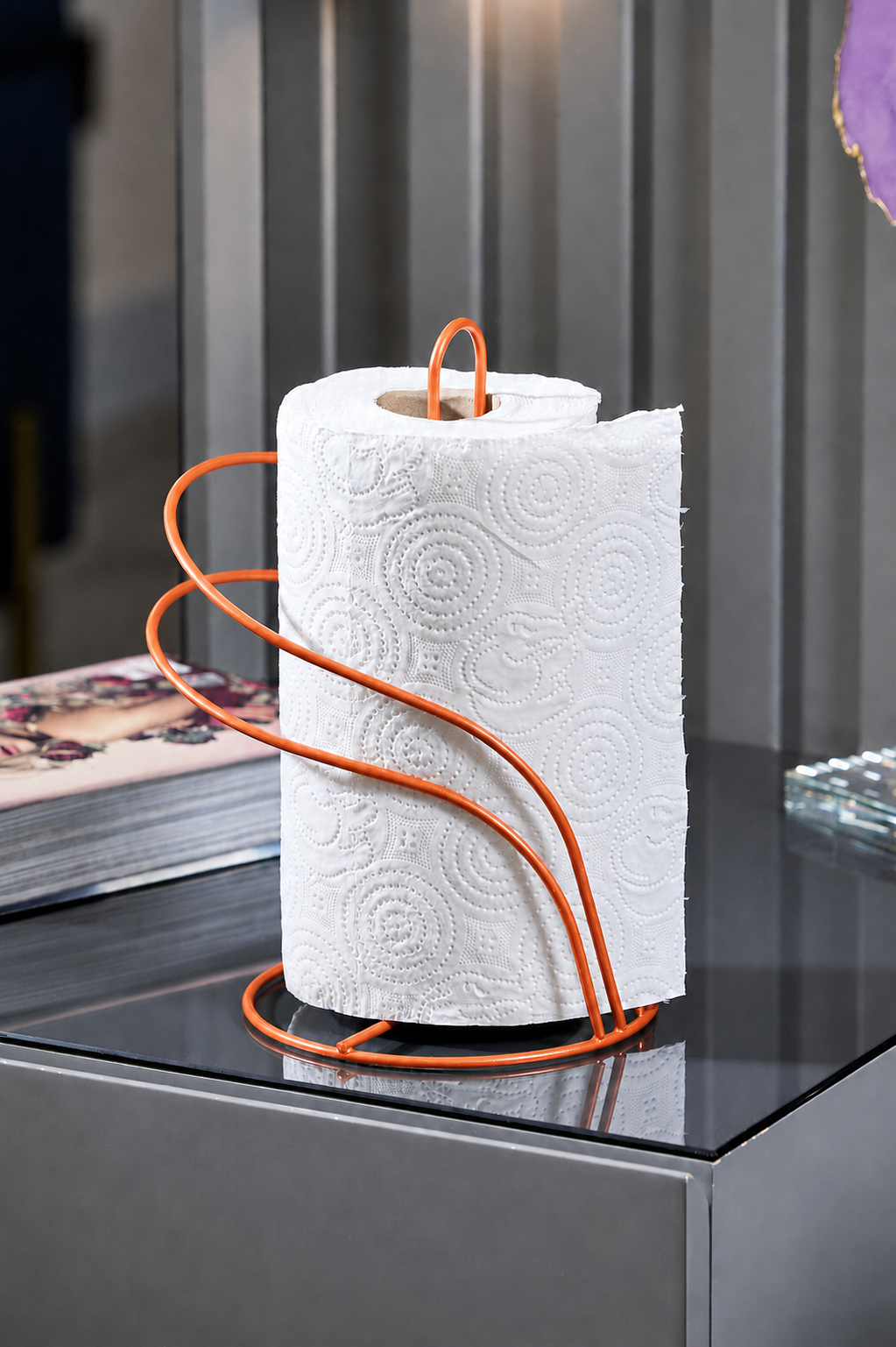 Turuncu Kuğu Kağıt Havluluk Rulo Havluluk Peçetelik Mutfak Banyo Paslanmaz Metal
