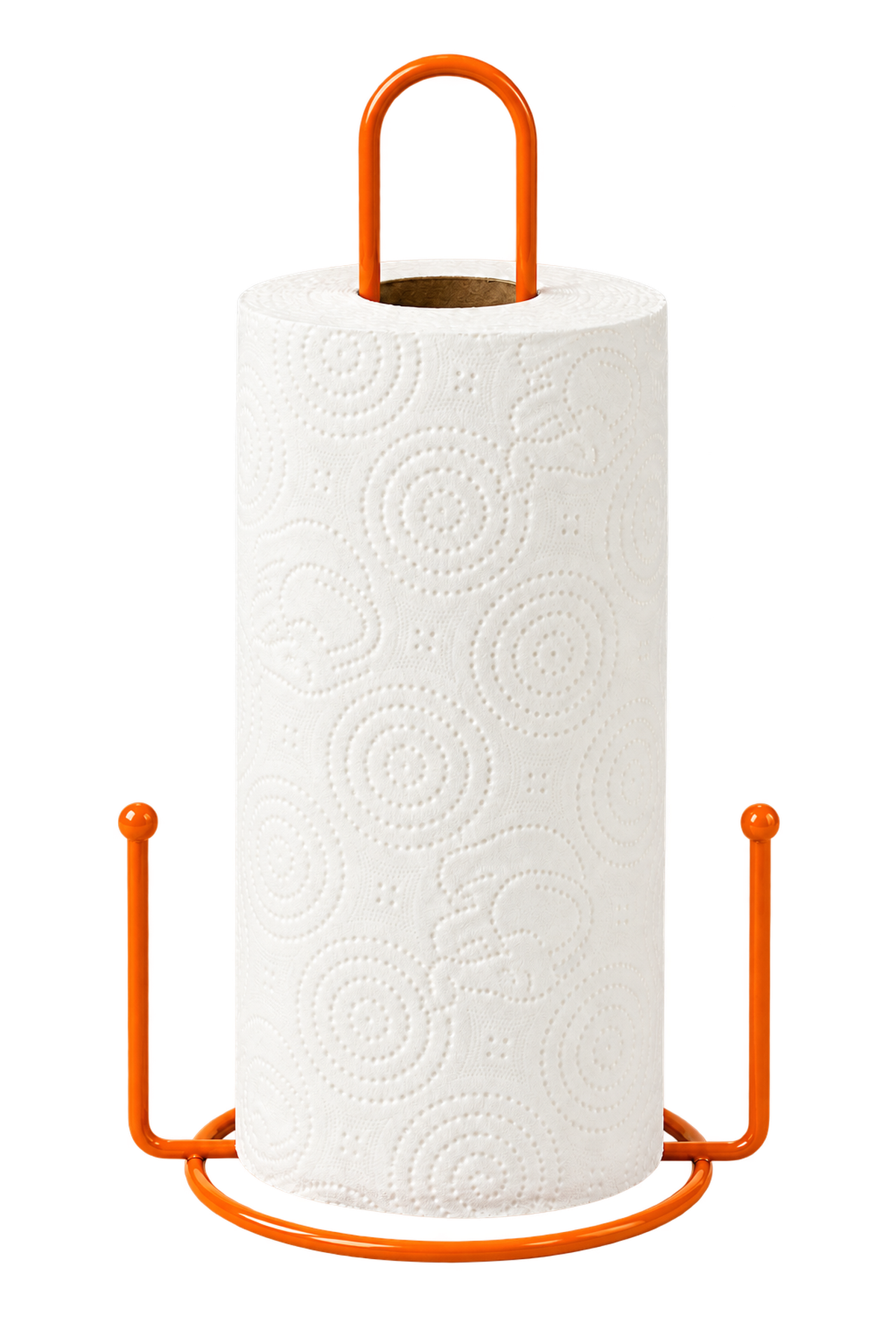 Orange Beaded Paper Towel Holder Roll Towel Holder Napkin Holder Kitchen Bathroom Stainless Metal