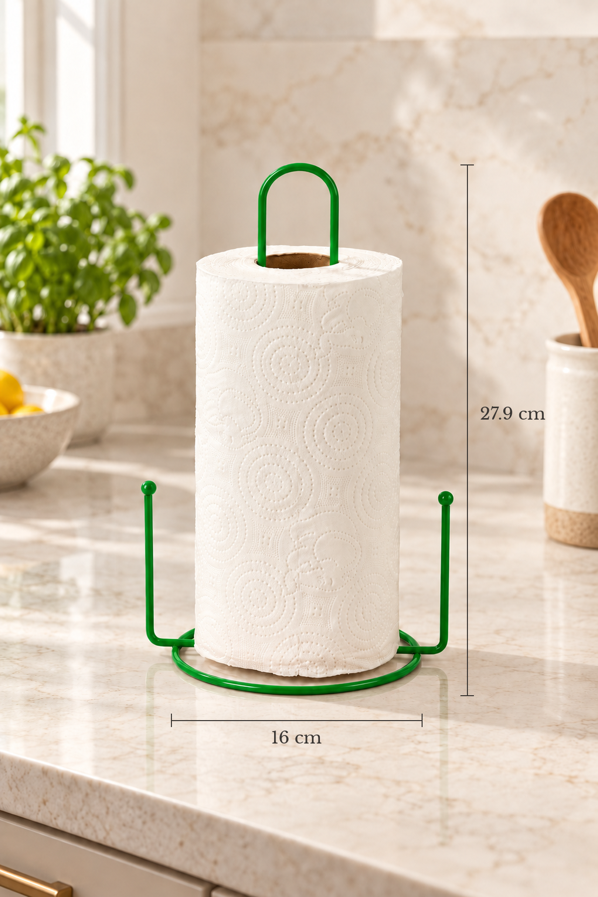 Green Beaded Paper Towel Holder Roll Towel Holder Napkin Holder Kitchen Bathroom Stainless Metal