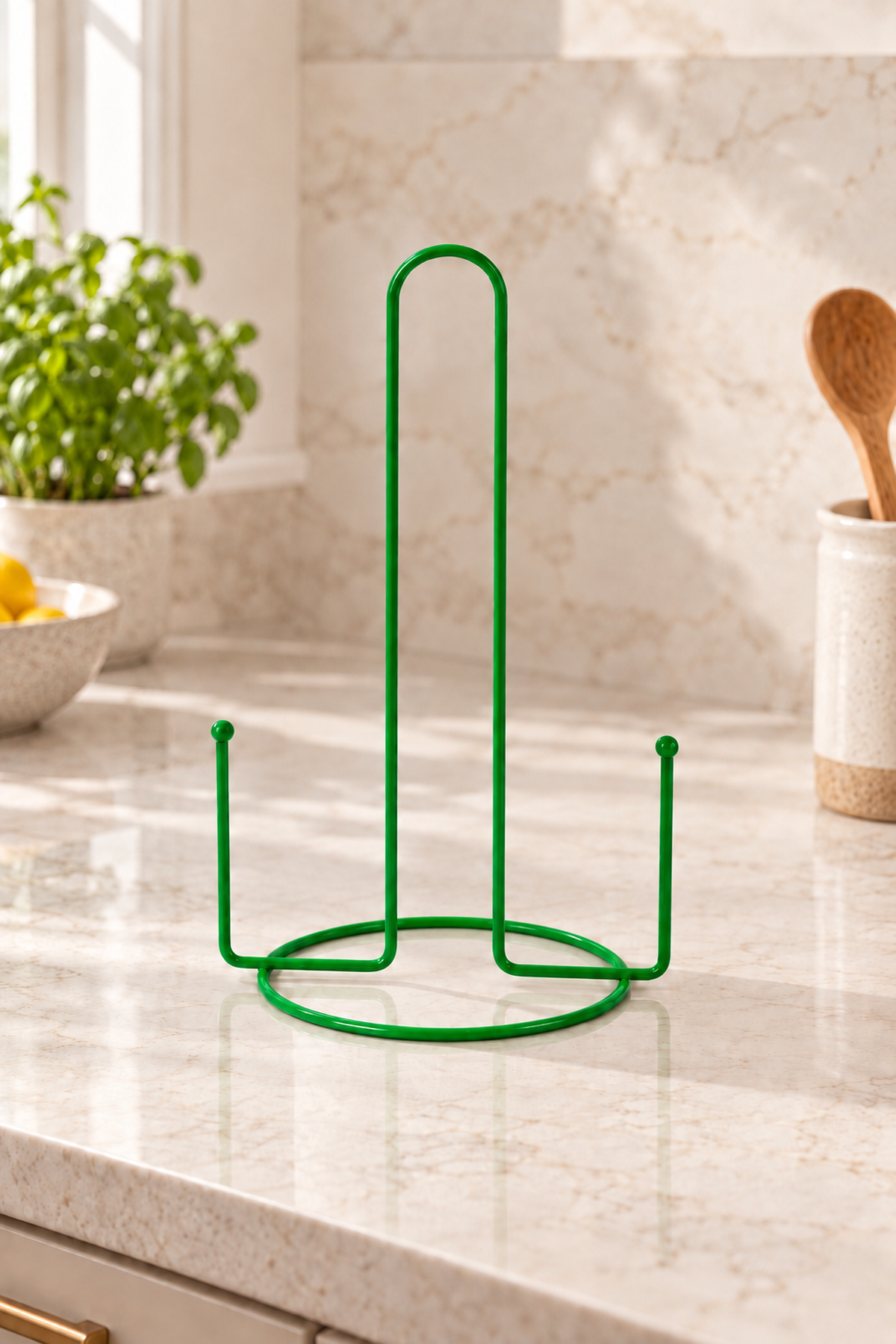 Green Beaded Paper Towel Holder Roll Towel Holder Napkin Holder Kitchen Bathroom Stainless Metal
